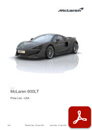 600LT USA Price List
